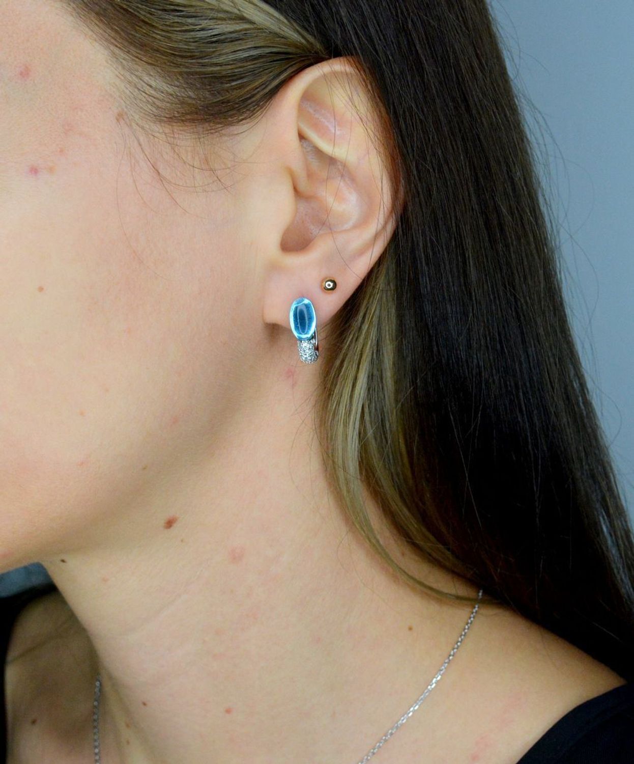 Kolczyki damskie srebrne 925 z kamieniem w kolorze topazu Nomination Myradiance 241504 042.png